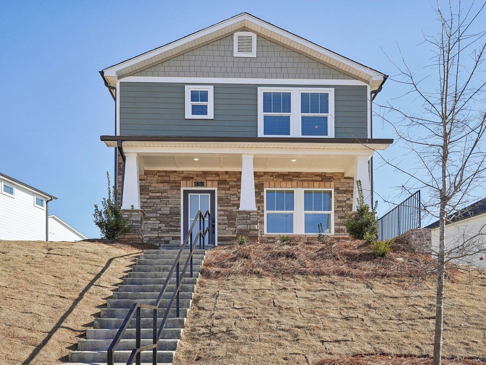 The Oleander floorplan with the Relaxed Transitional - Linen interior package.:Front Exterior