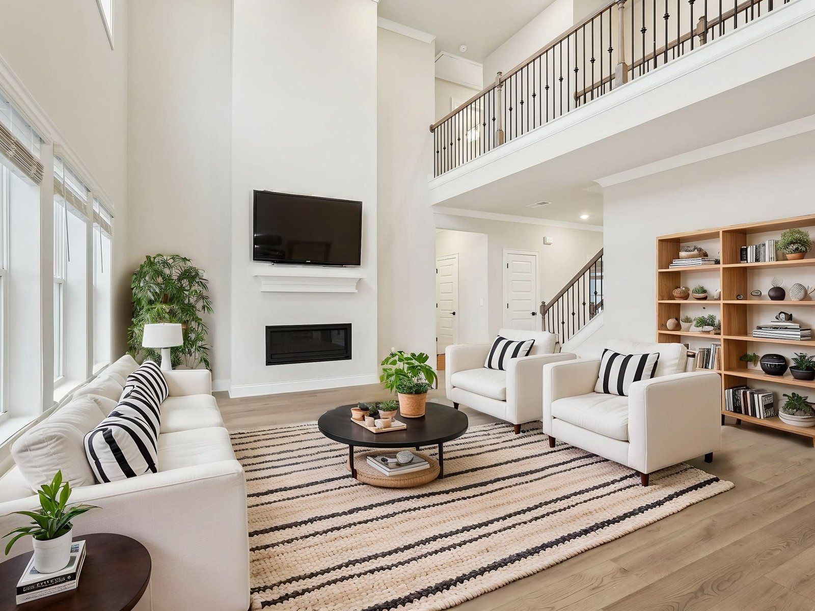 Great Room:Welcome to the Beaumont floorplan modeled at Vines at Mill Creek.