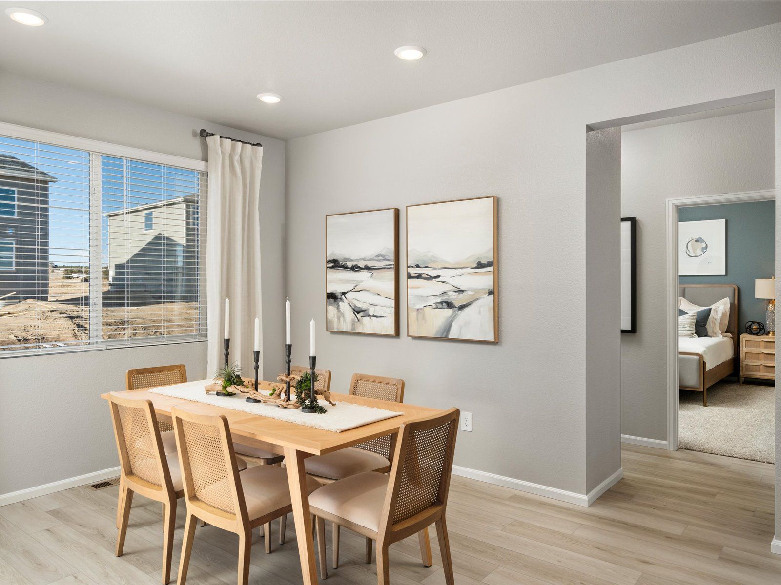 Dining Area:The Granby image modeled at a Meritage Homes community in Falcon, CO