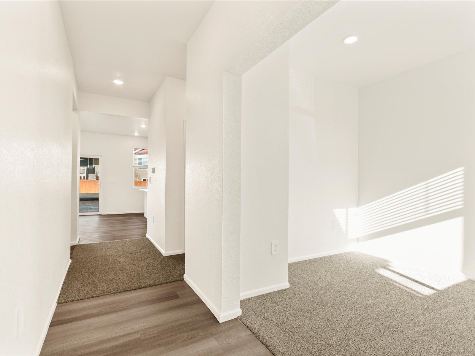 Receiving Area:The Pagosa floorplan interior image taken at a Meritage Homes community in Northern Colorado.