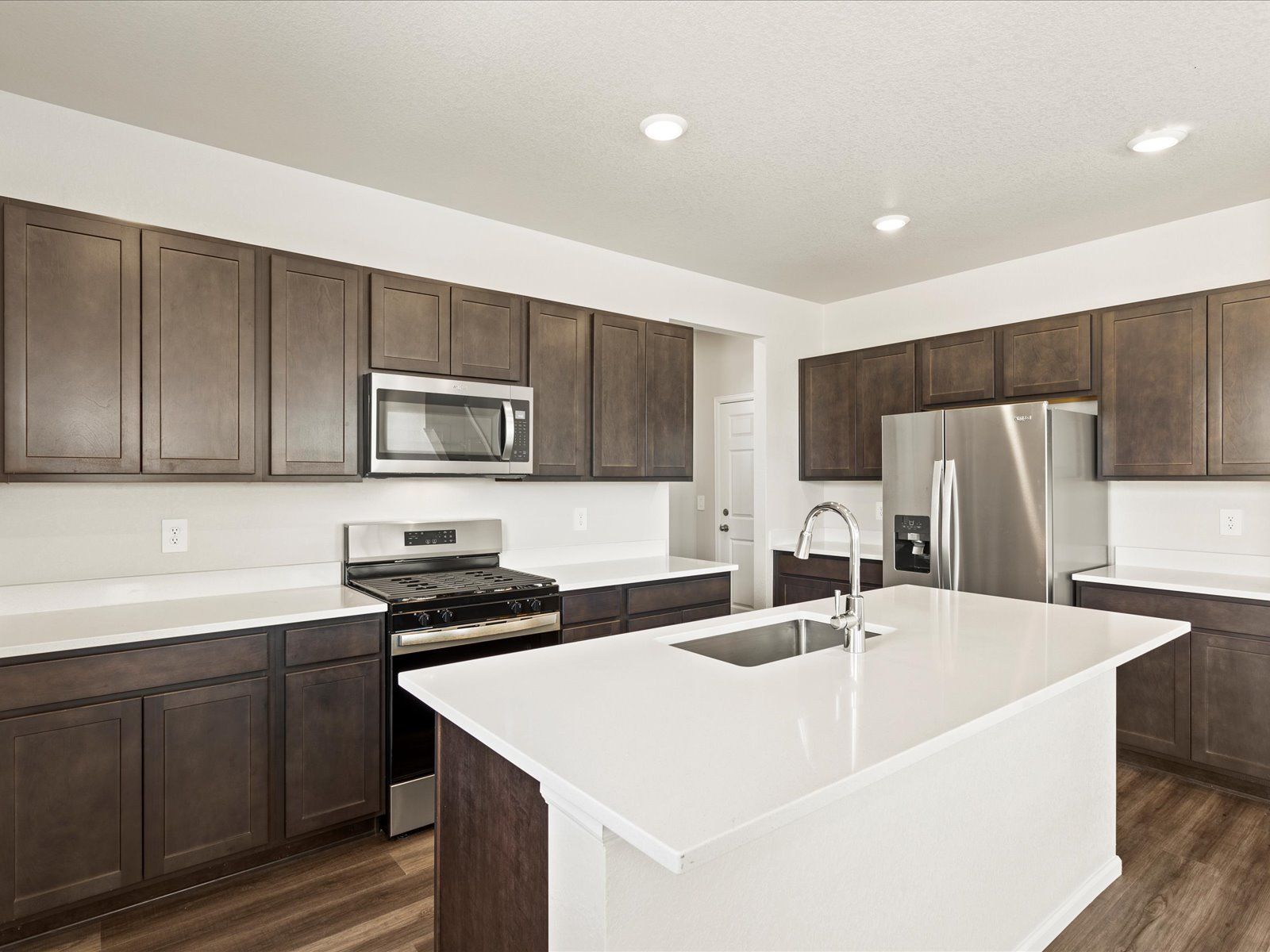 The Chatfield floorplan image taken at a Meritage Homes community in Johnstown, CO:Kitchen