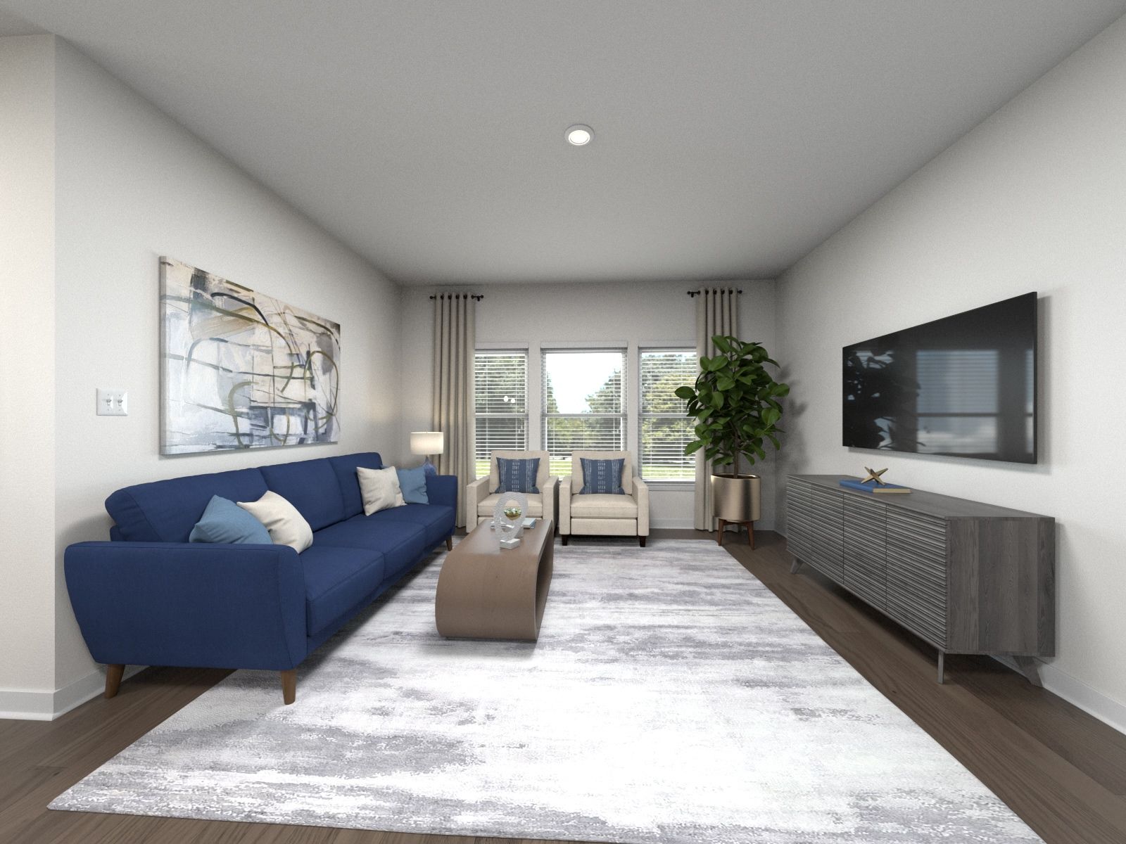 Spend family movie nights in the spacious great room.:Spend family movie nights in the spacious great room.