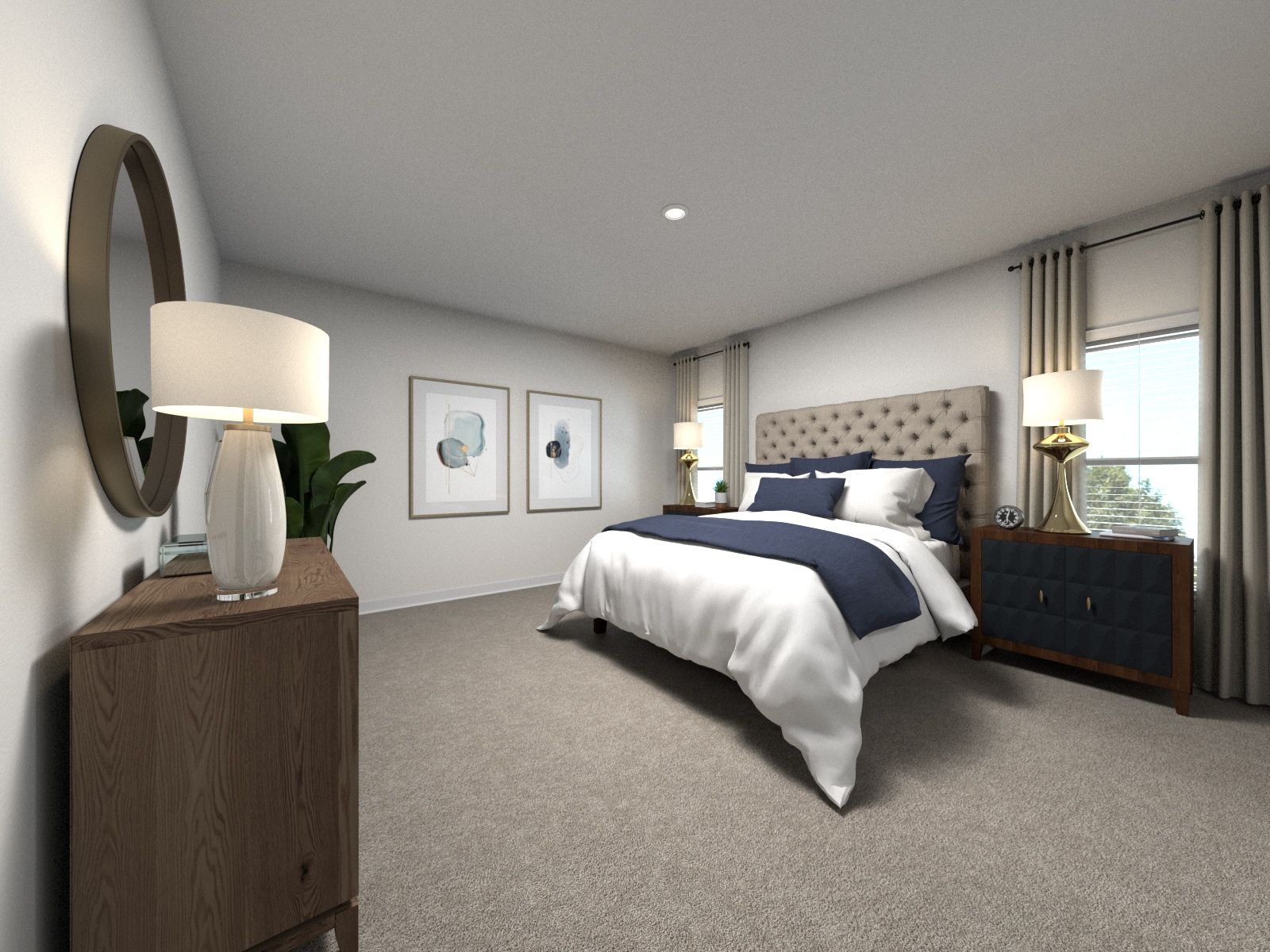 The primary suite offers a private retreat.:Primary Suite