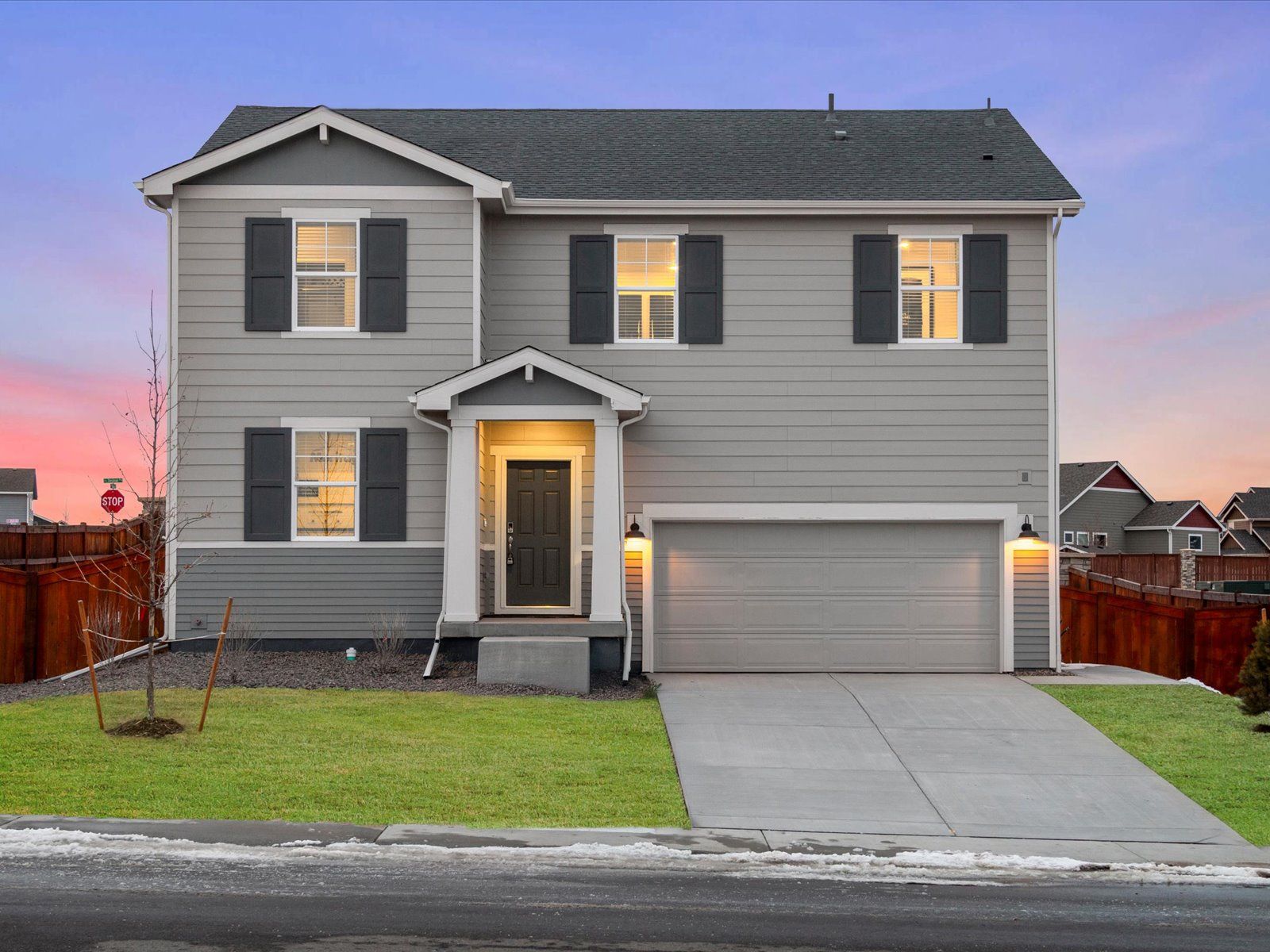 The Chatfield floorplan modeled at Hidden Valley Farm in Severance, CO