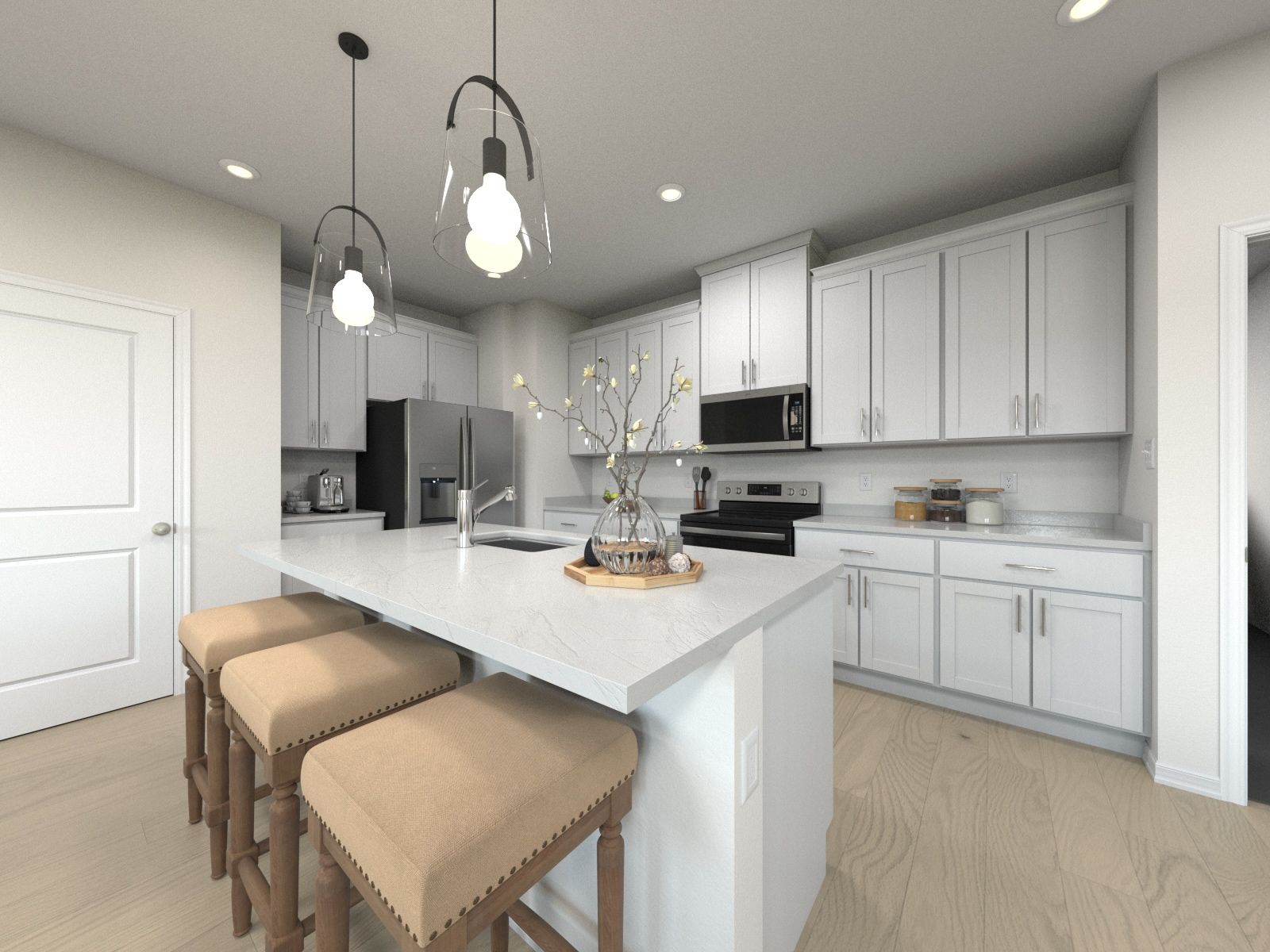 Kitchen:Skip takeout and prep dinner in the well-appointed kitchen.