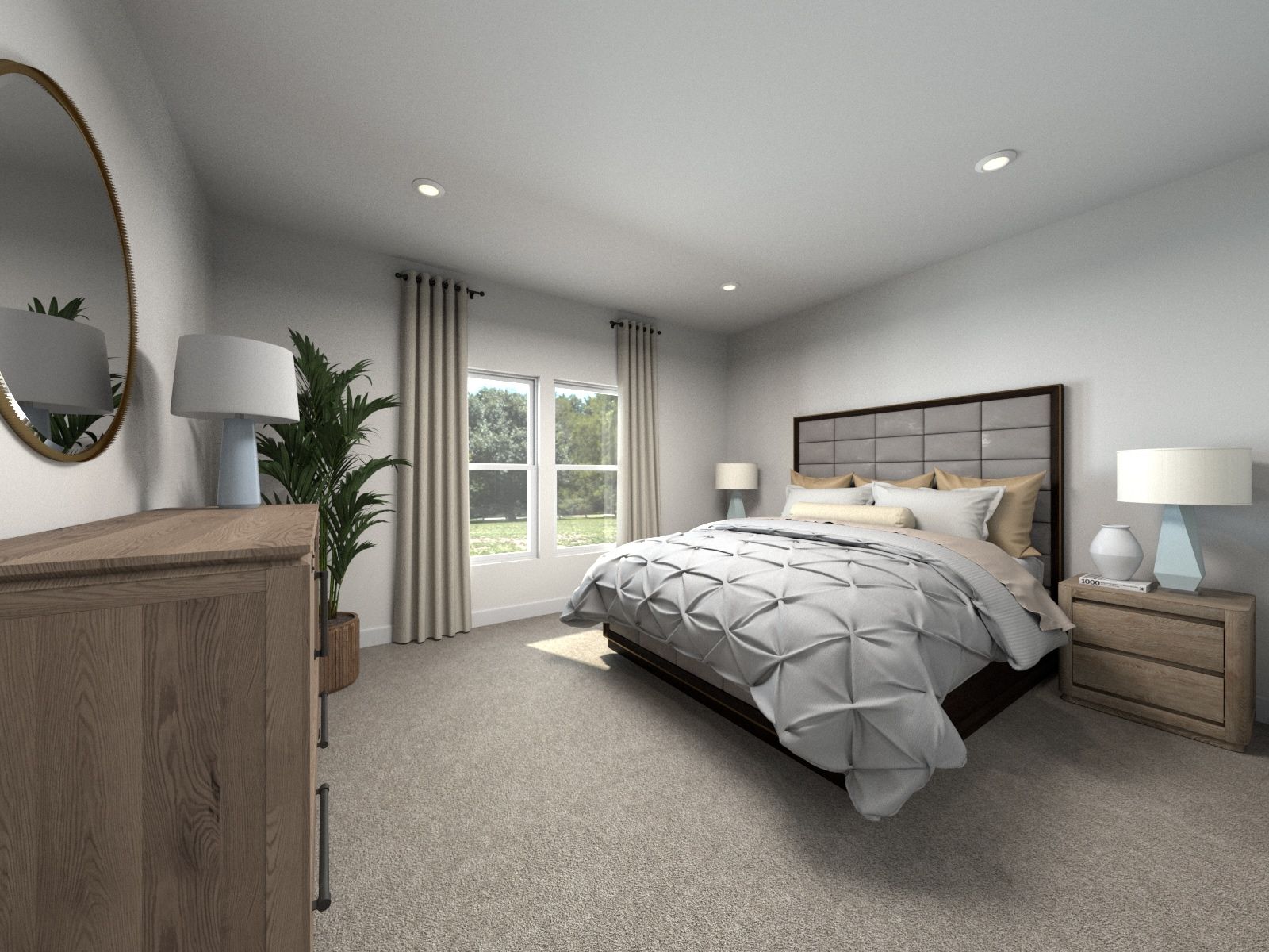 The primary suite offers a private retreat.:Primary Suite