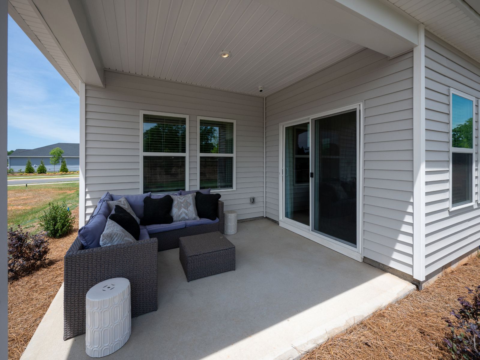 Back Patio:Enjoy a night under the stars on the finished back porch.