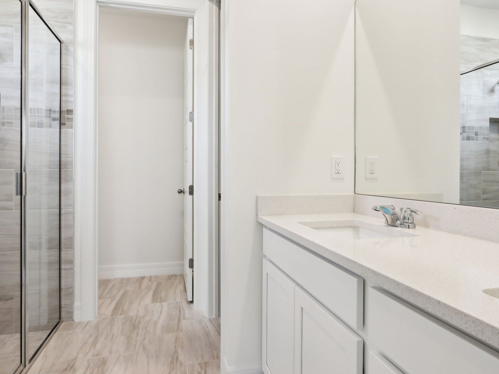 Primary Bathroom:Primary bath in the Dove floorplan at 16672 Expedition Court.