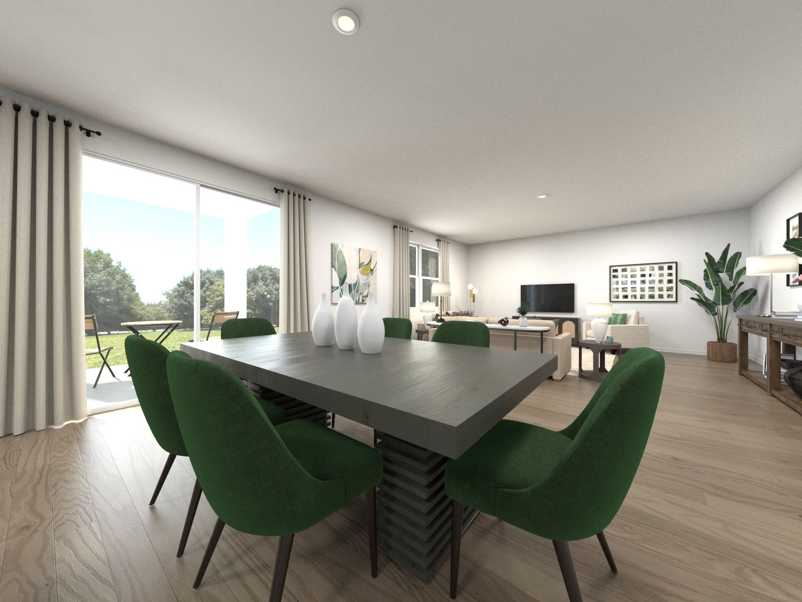 Rendering of the Roma Dining Room:Rendering of the Roma Dining Room