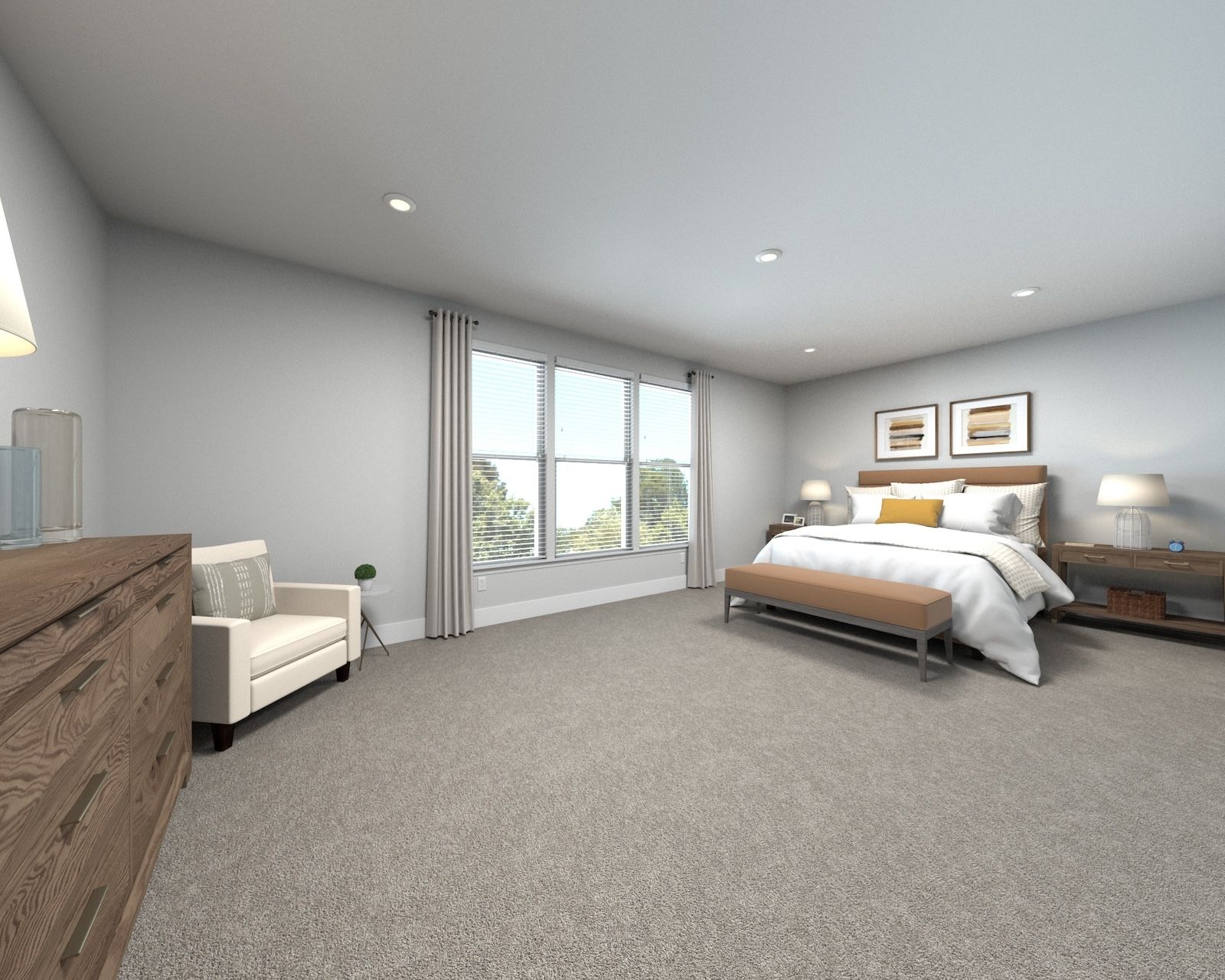 The primary suite offers a private retreat.
