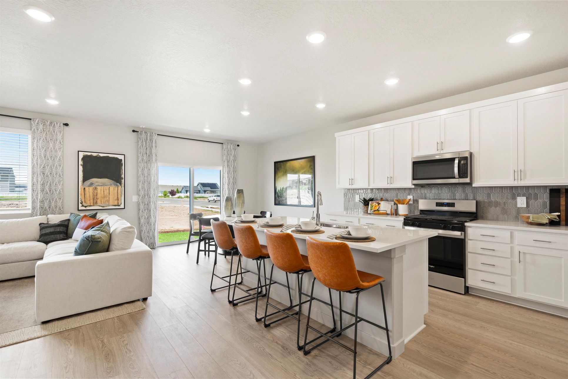 The Willow floorplan interior image taken at a Meritage Homes Community in Santaquin, UT.