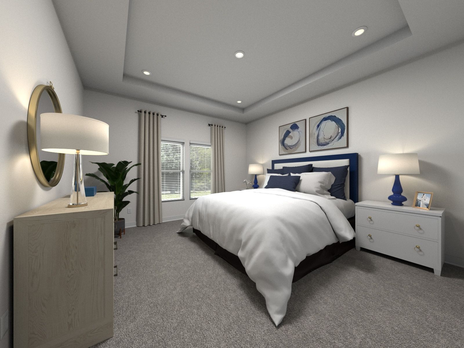 The primary suite offers a private retreat.:Primary Suite