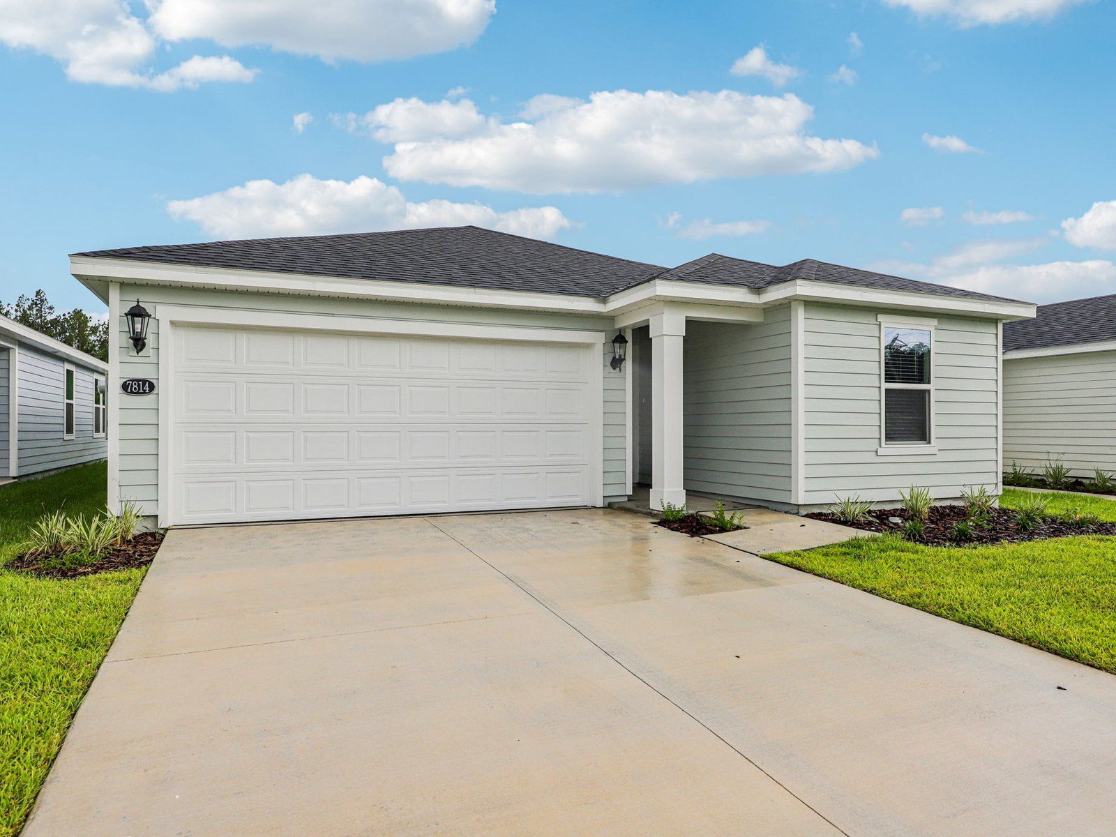 The Exterior of Elevation I at 7814 Cahill Lane:Exterior