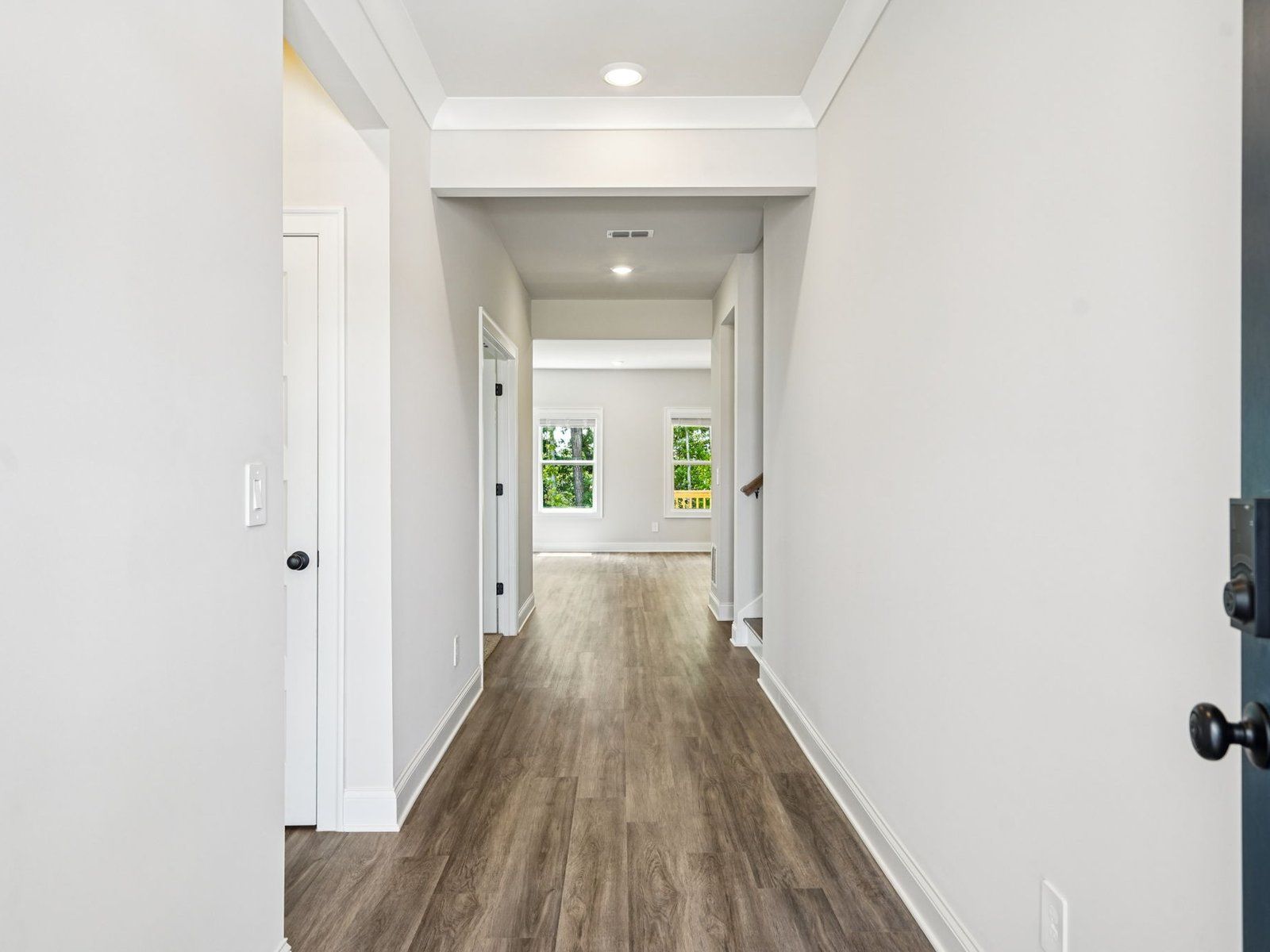 Entry:The Taylorsville Basement floorplan with the Distinct Gray interior package.