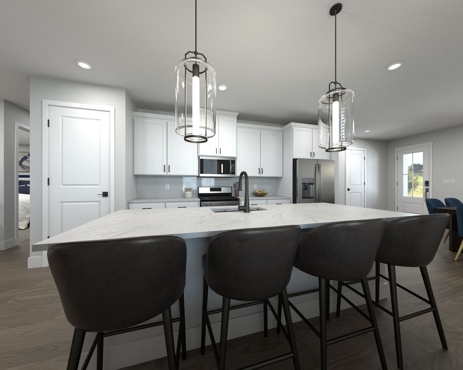 Kitchen:Skip takeout and prep dinner in the well-appointed kitchen.
