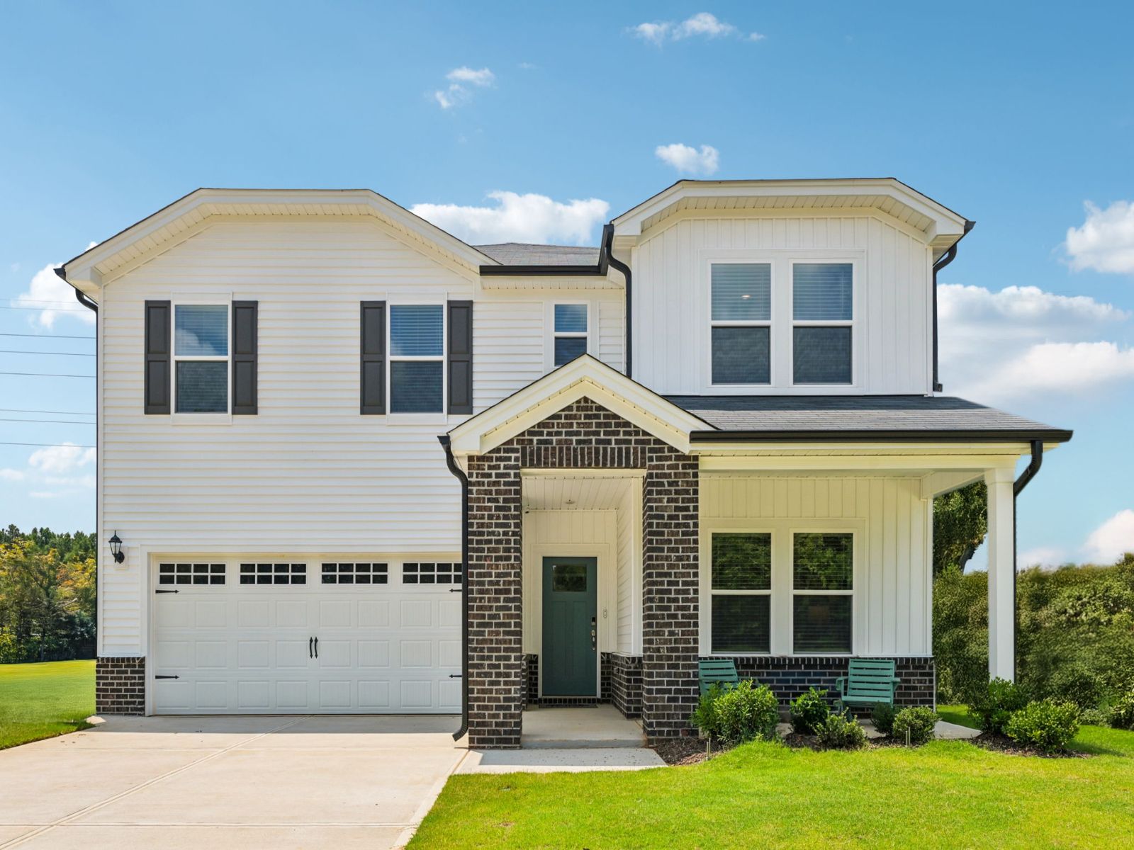 Taylorsville front exterior at a Meritage Homes community in Mebane, NC.