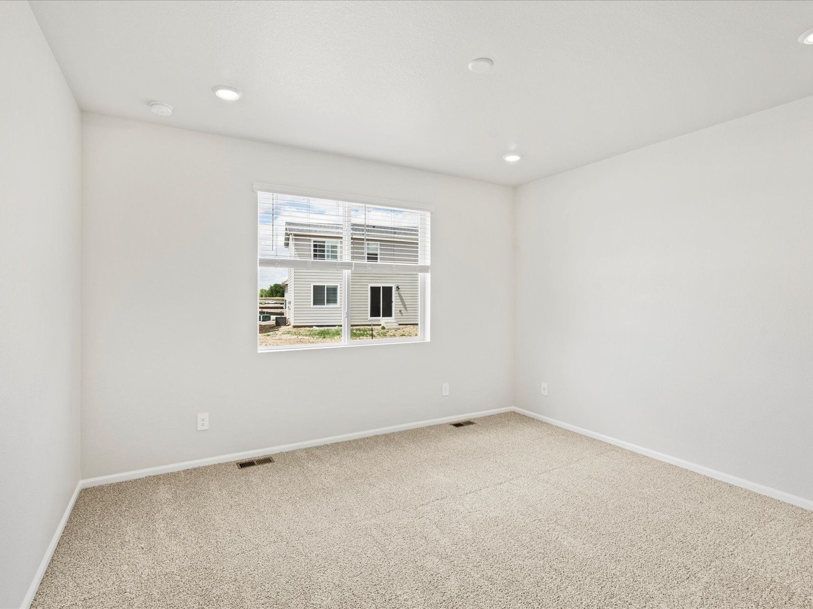 Bedroom:The Blue Mesa floorplan image taken at a Meritage Homes community in Windsor, CO.