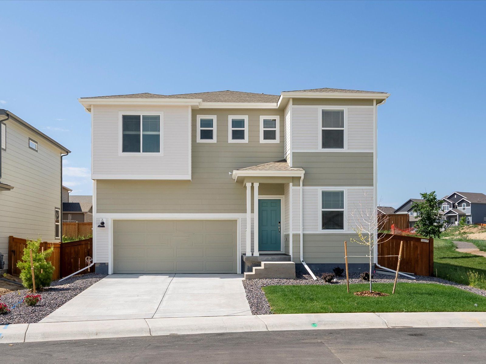The Twin Peaks floorplan image taken at a Meritage Homes community in Severance, CO.:Exterior