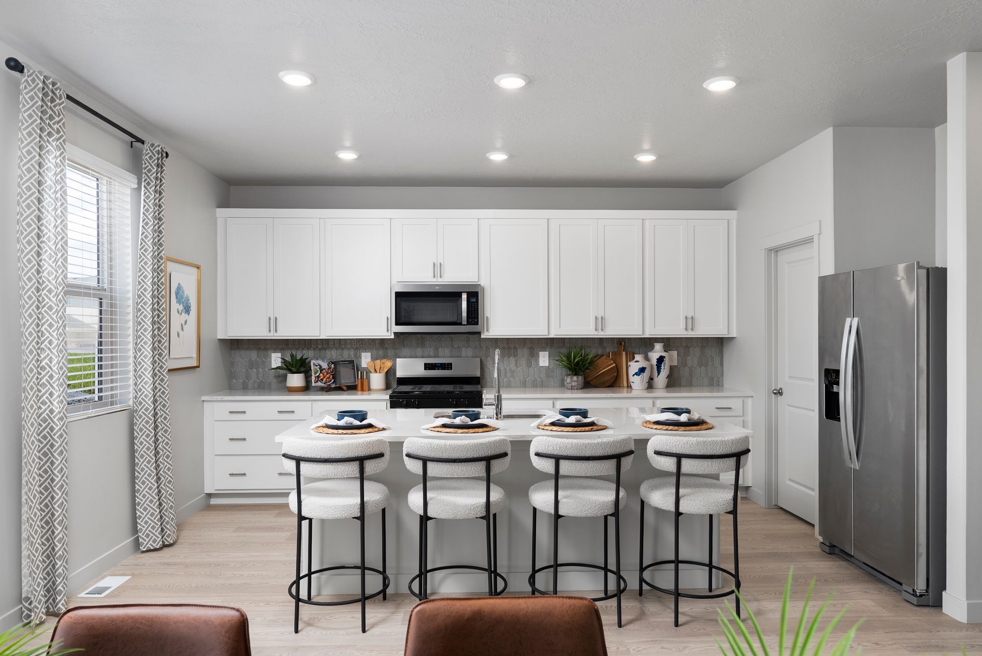 The Pine floorplan interior image taken at a Meritage Homes Community in Eagle Mountain, UT.