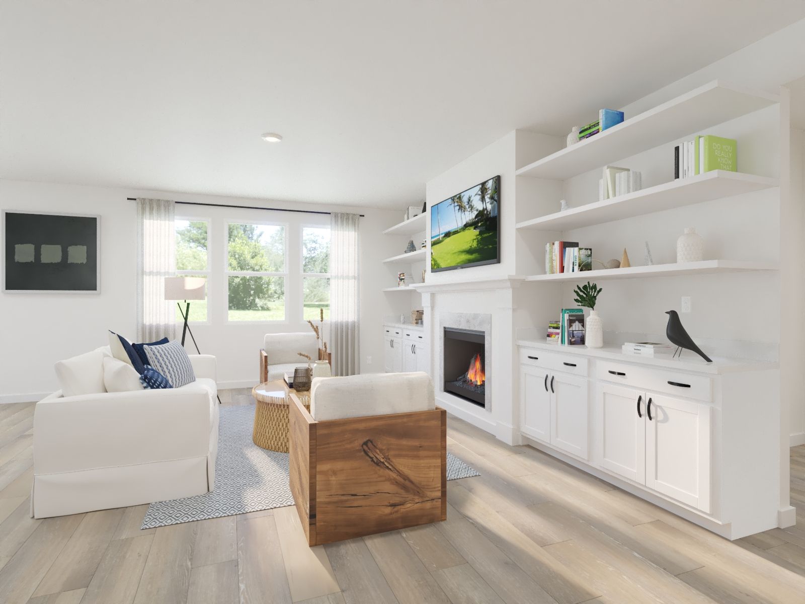 Great Room:Spend family movie nights in the spacious great room.