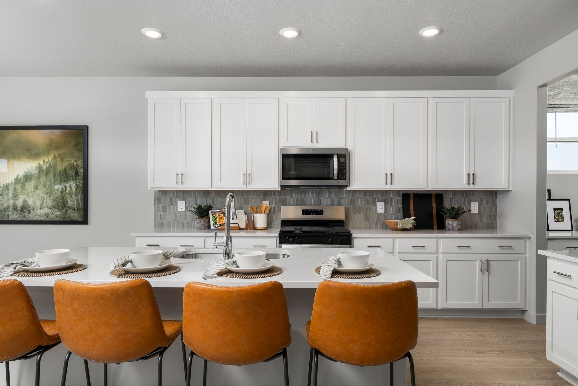 The Willow floorplan interior image taken at a Meritage Homes community in Santaquin, UT.