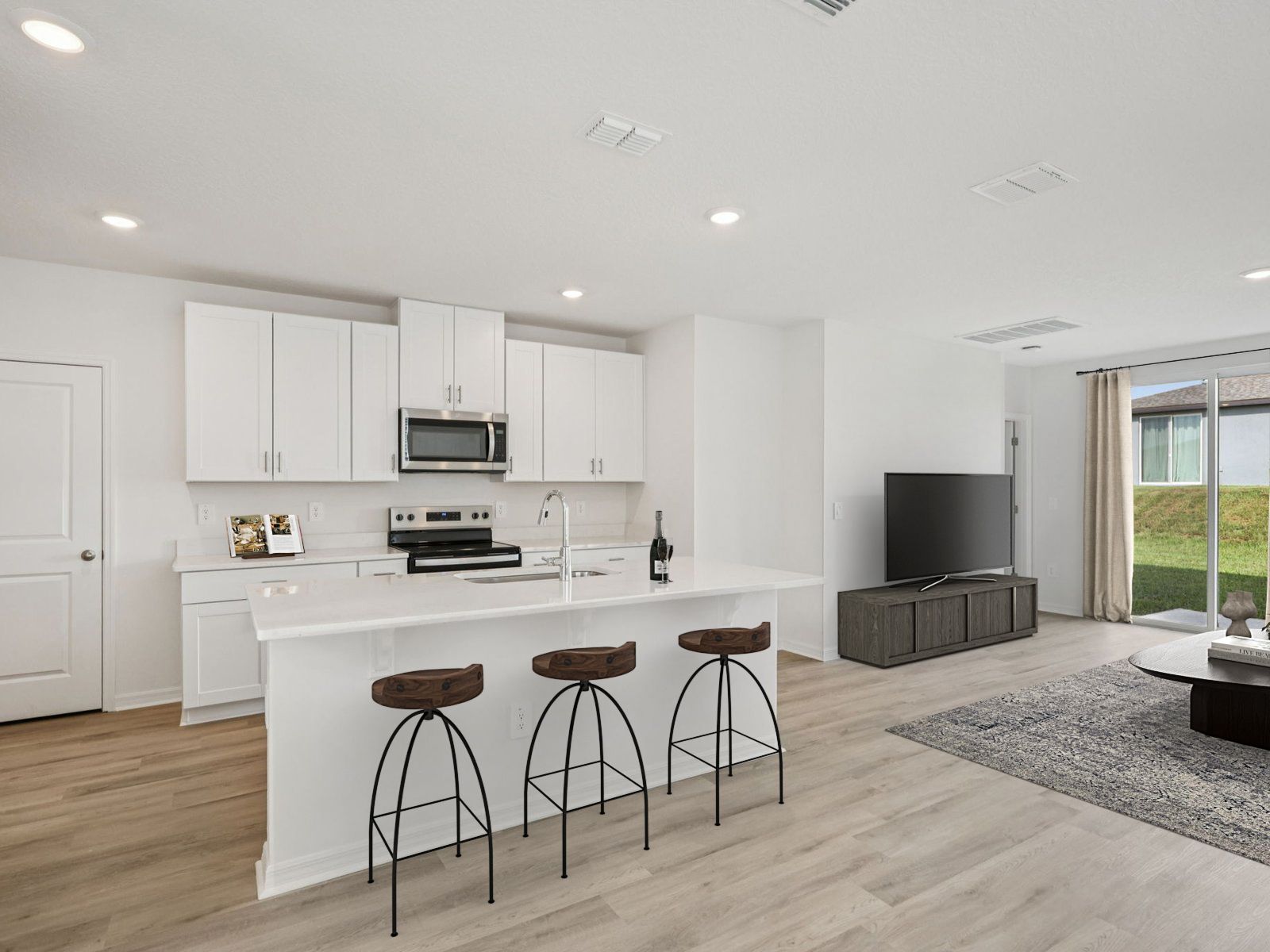 The Kitchen of the Yellowstone Virtually Staged.:Kitchen