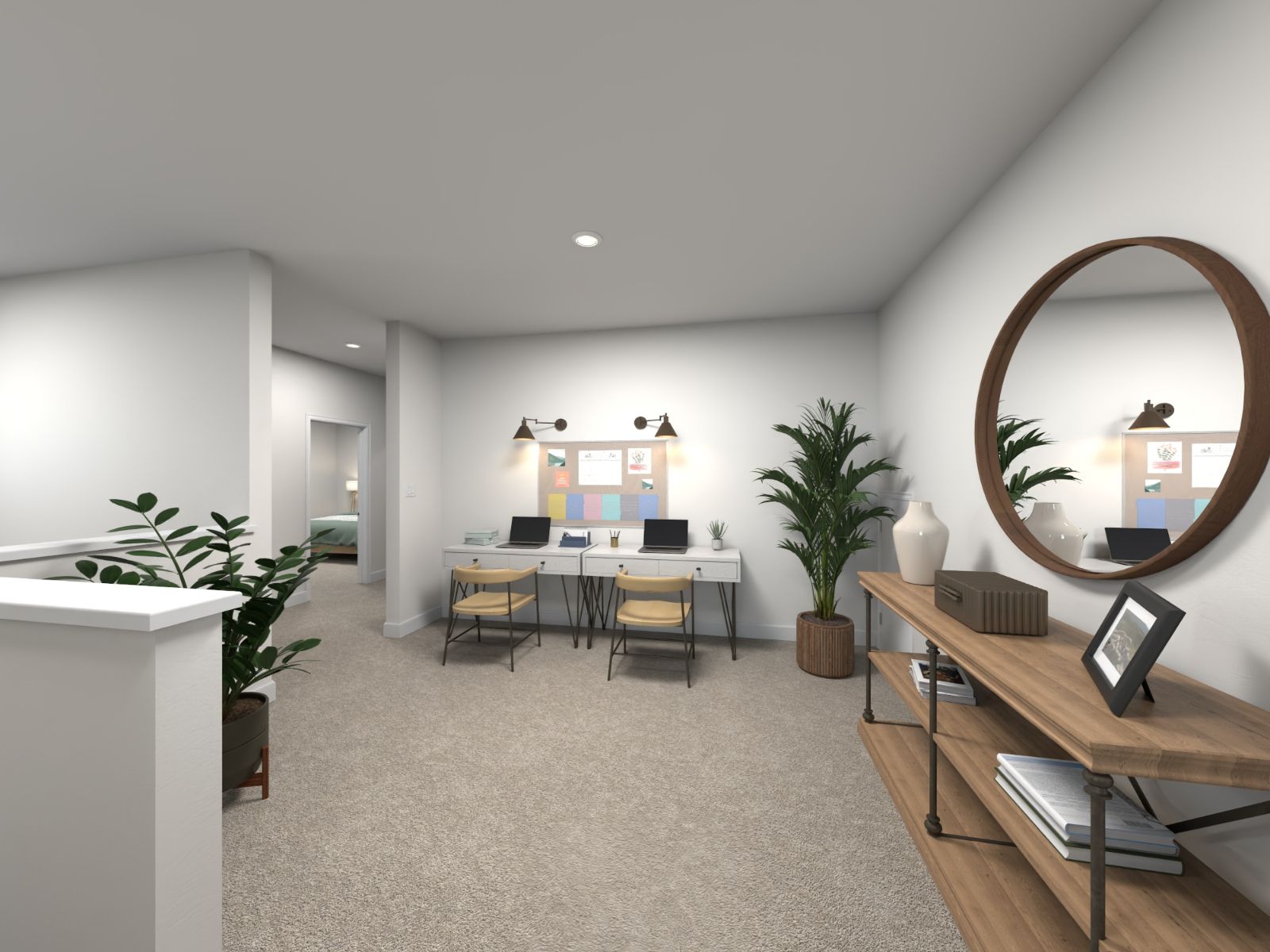 Loft:Customize the upstairs loft to fit your needs.