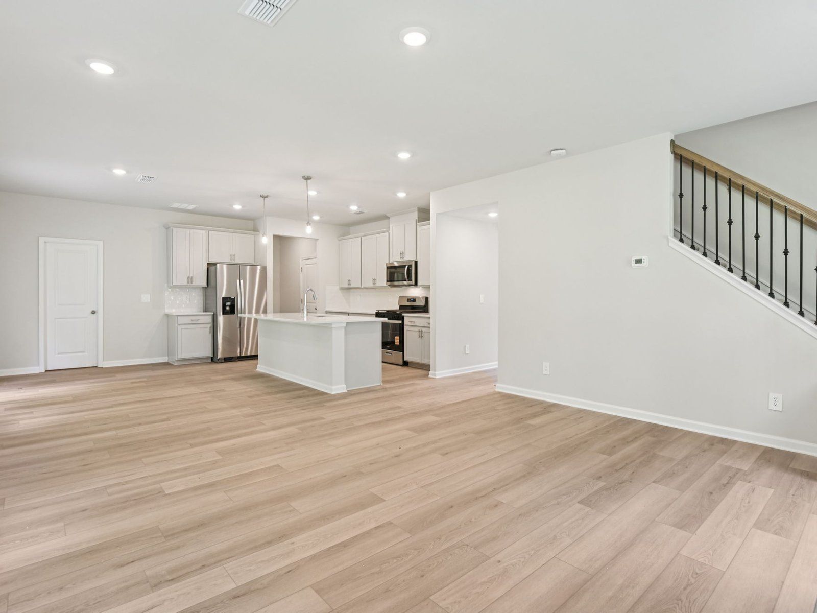 Great Room:The Brentwood floorplan with the Fresh Harbor interior package.