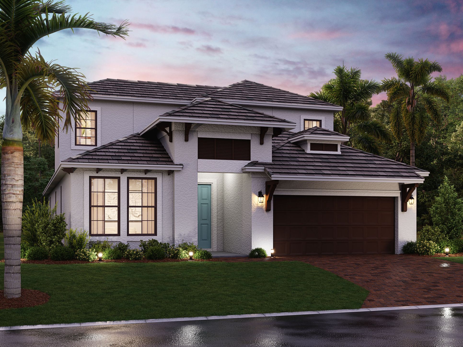 Calusa Bonus With 5th Bedroom - Elevation A:Calusa Bonus With 5th Bedroom - Elevation A