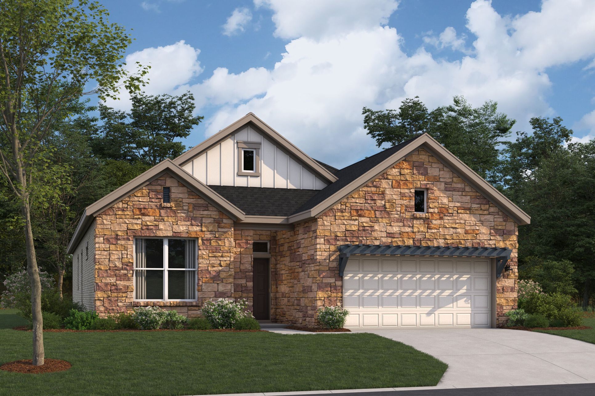 Barton II Elevation A:Barton II Elevation A