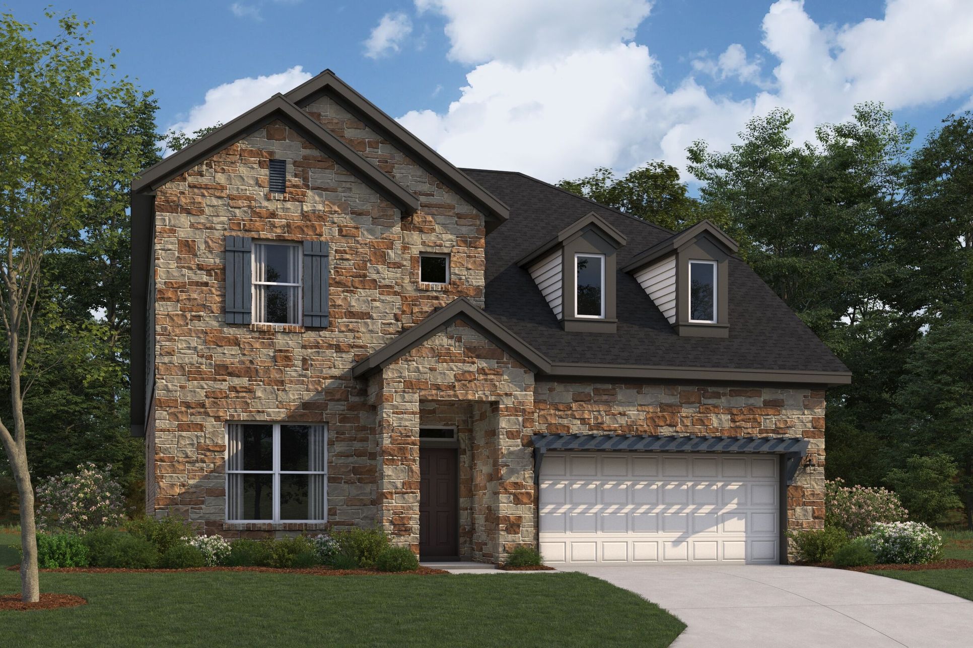Belmont II Elevation A:Belmont II Elevation A