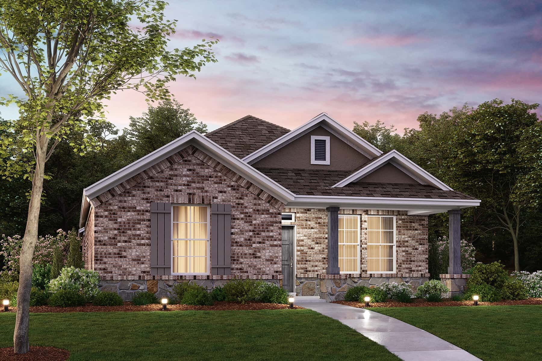 Camellia Elevation C - Optional Stone:Camellia Elevation C - Optional Stone