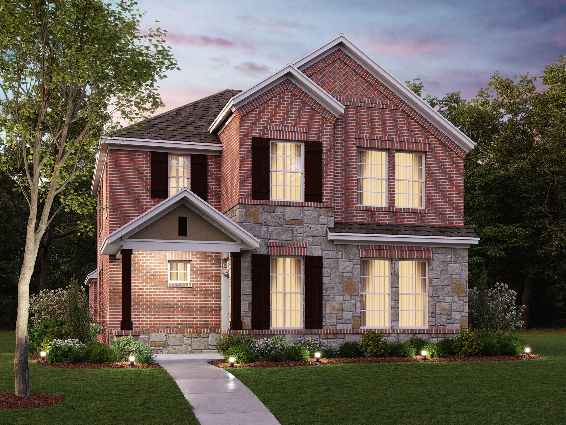 Hyacinth C Elevation - Optional Stone:Hyacinth C Elevation - Optional Stone