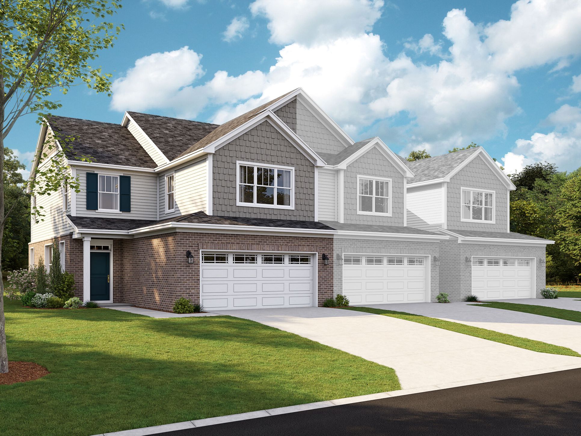 Autumn Park Townhomes 3 Unit Building – Campbell:Autumn Park Townhomes 3 Unit Building – Campbell