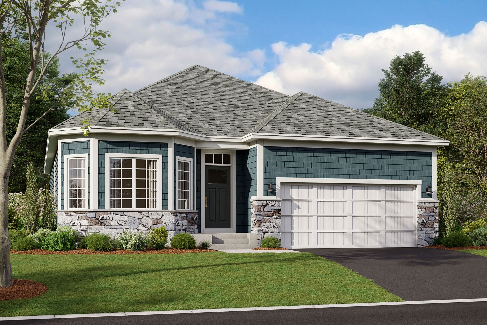 Grayson 2-Car Elevation A:Grayson 2-Car Elevation A