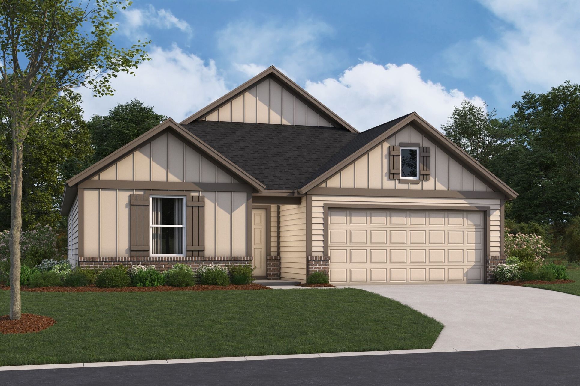 Garner Elevation B Brick:Garner Elevation B Brick