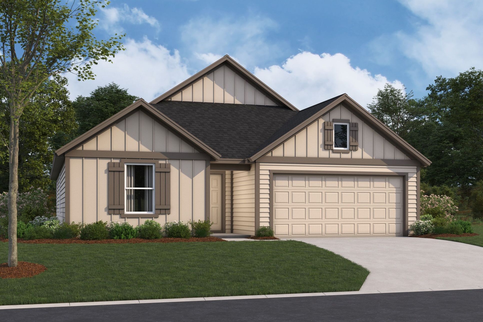 Garner Elevation B:Garner Elevation B
