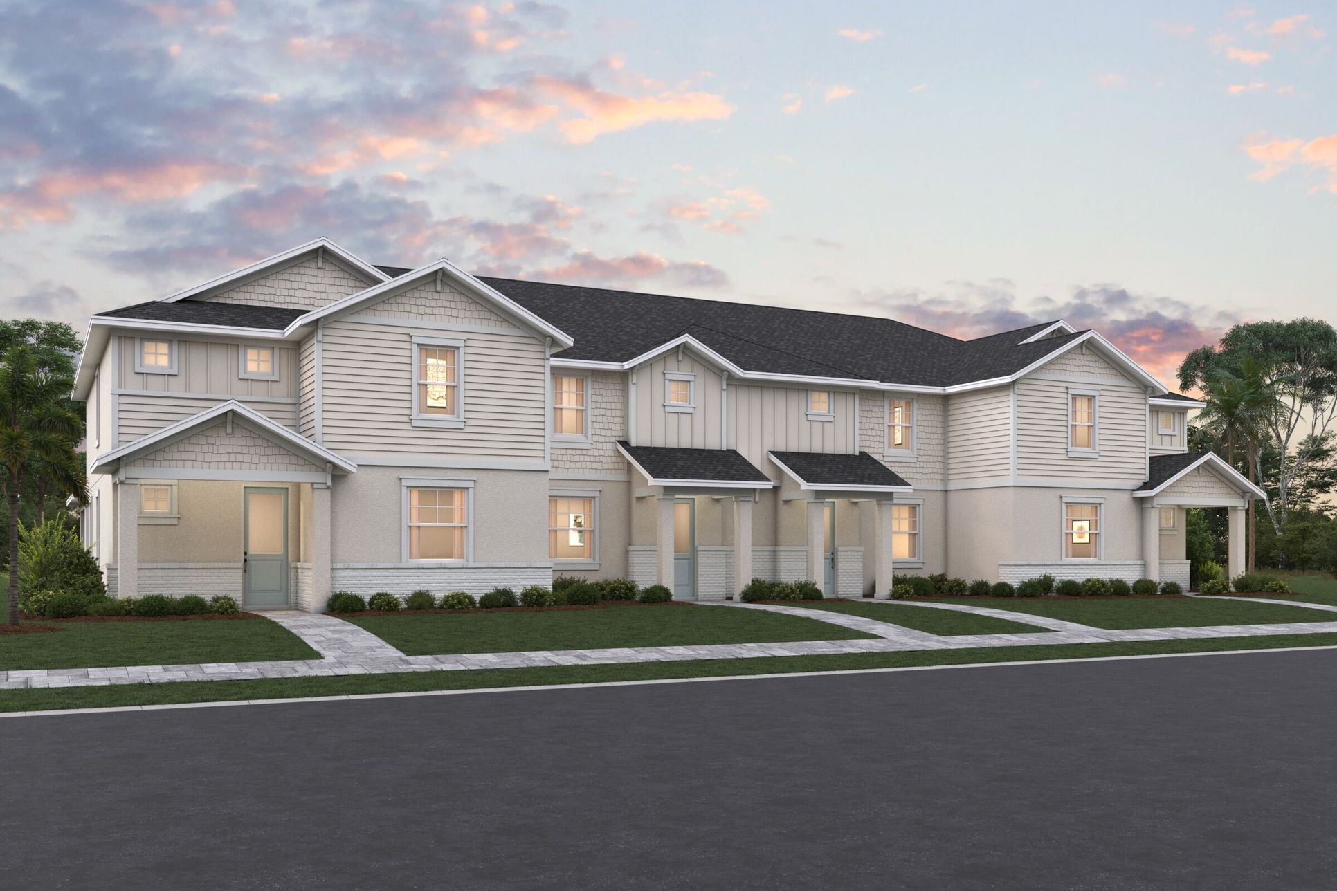 Building A - Coastal Scheme 2 - Dusk:Building A - Coastal Scheme 2 - Dusk