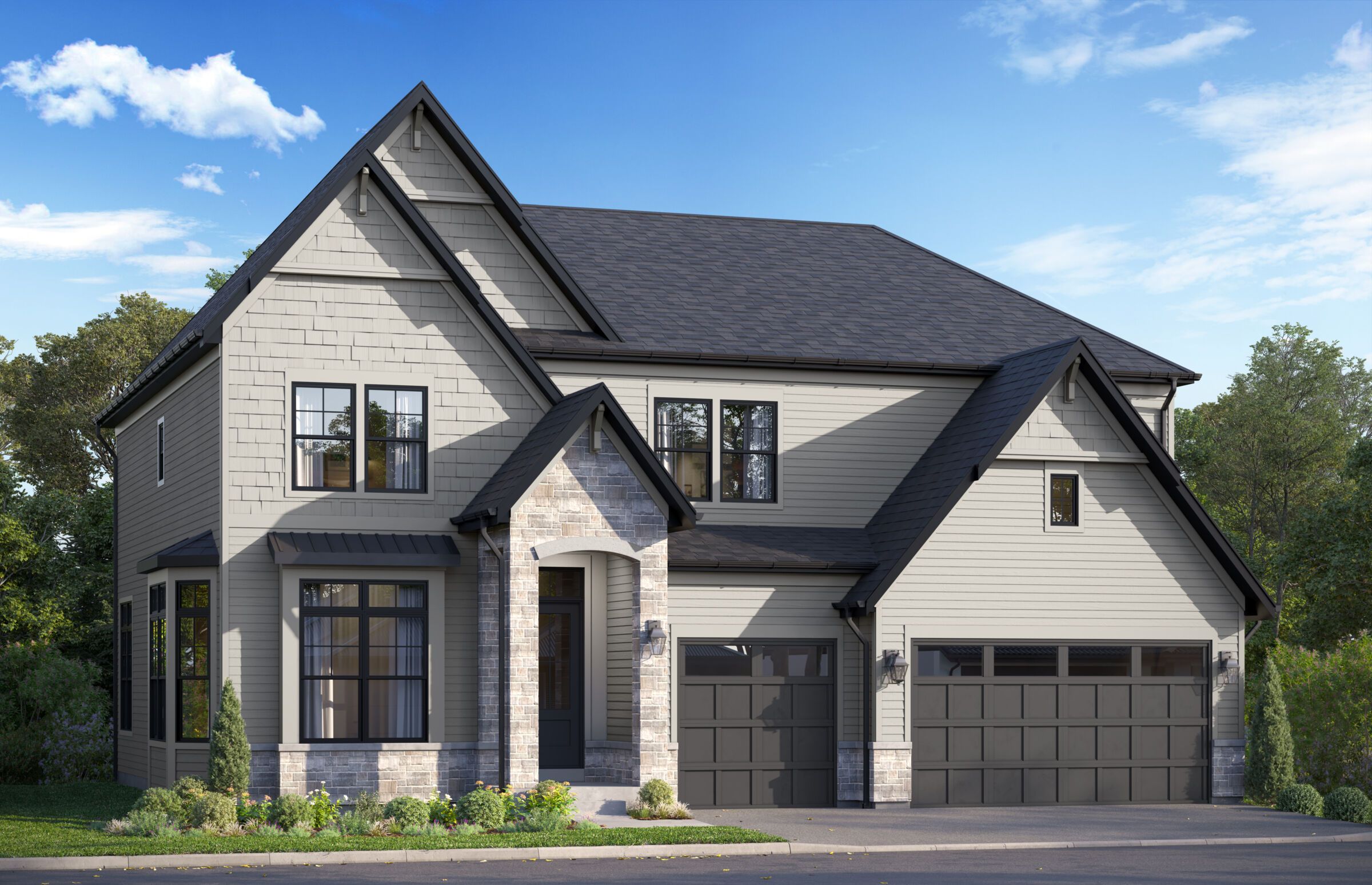 Lyndale Elevation Newport Shingle:Lyndale Elevation Newport Shingle