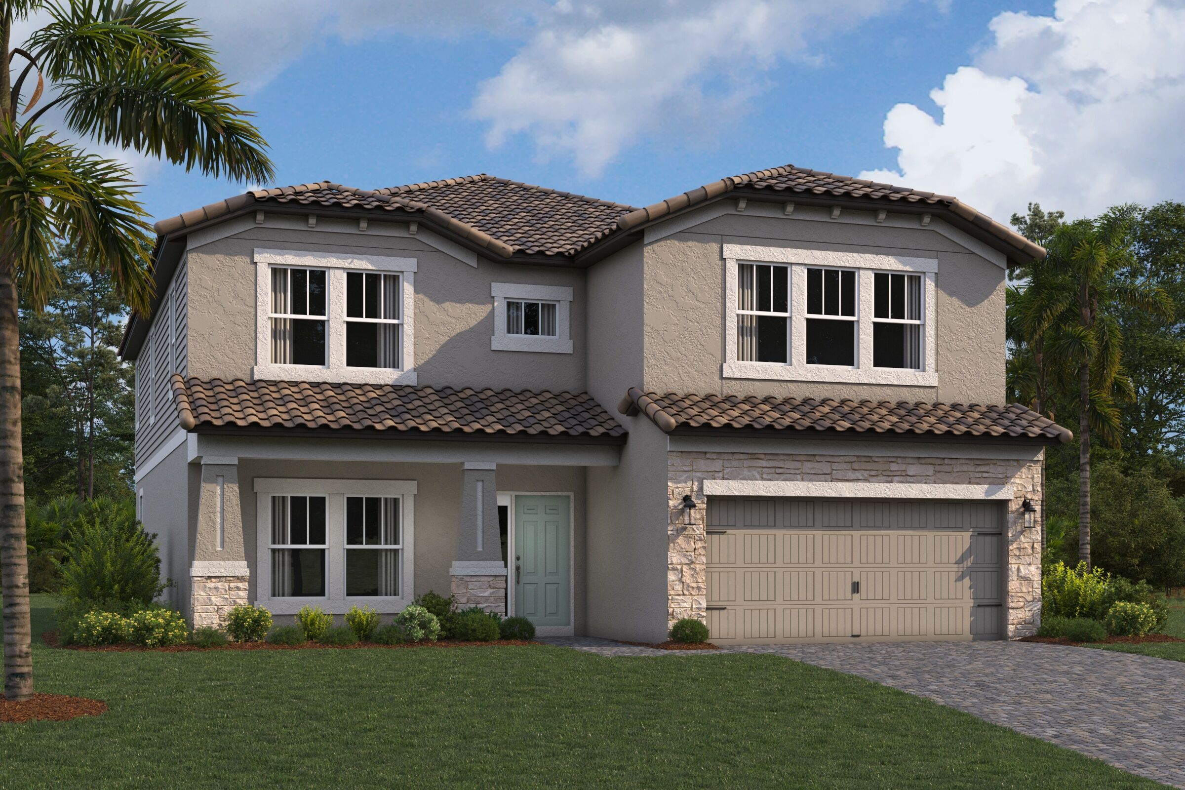 Coronado III Elevation C:Coronado III Elevation C