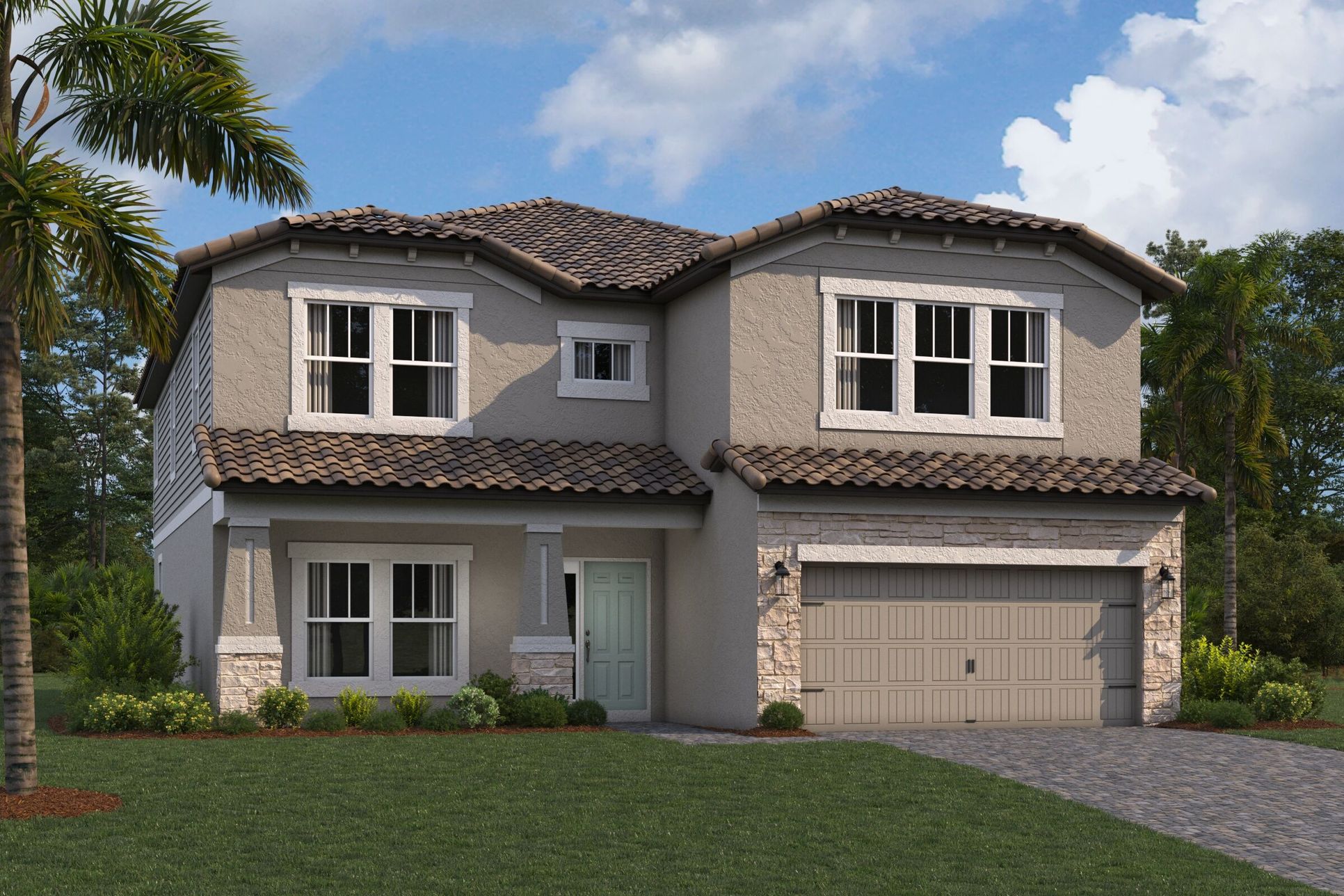 Coronado III Elevation C:Coronado III Elevation C