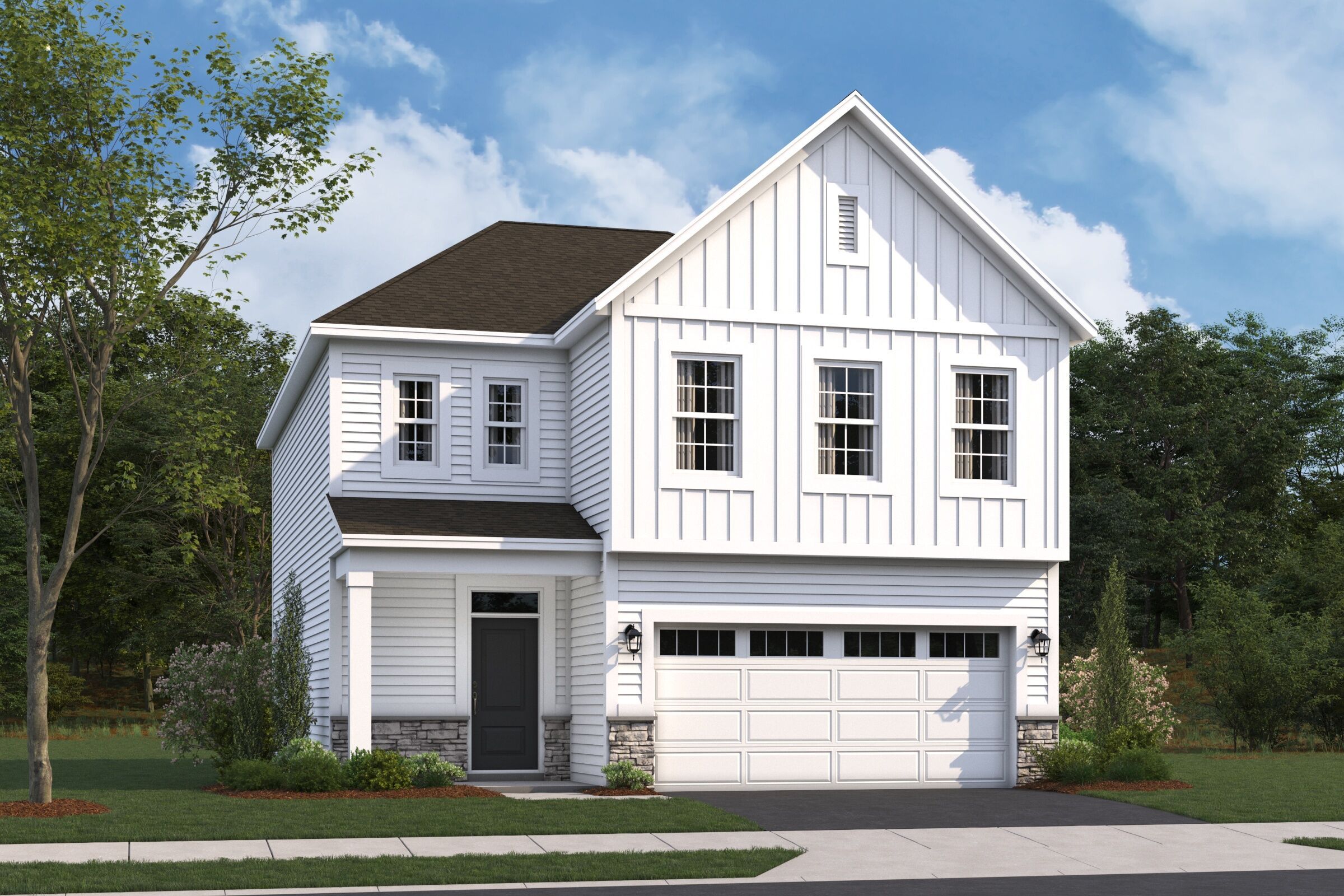 New Castle Elevation B:New Castle Elevation B