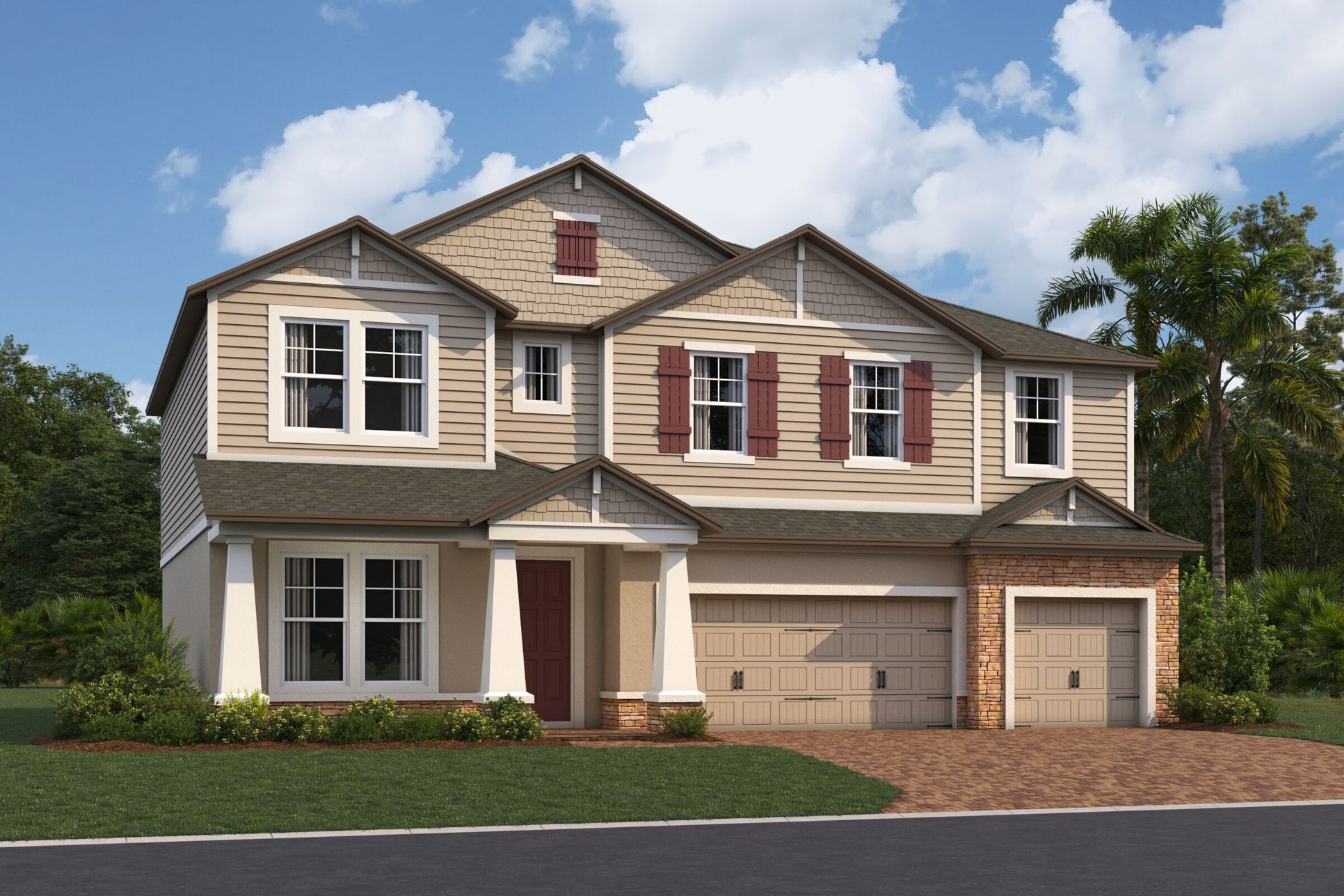 Lakeview Elevation D1:Lakeview Elevation D1