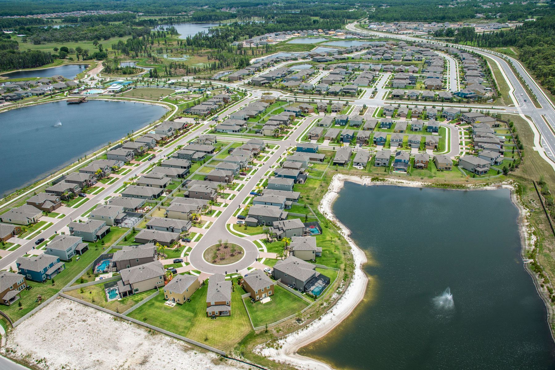 Long Lake Ranch Townhomes Aerial