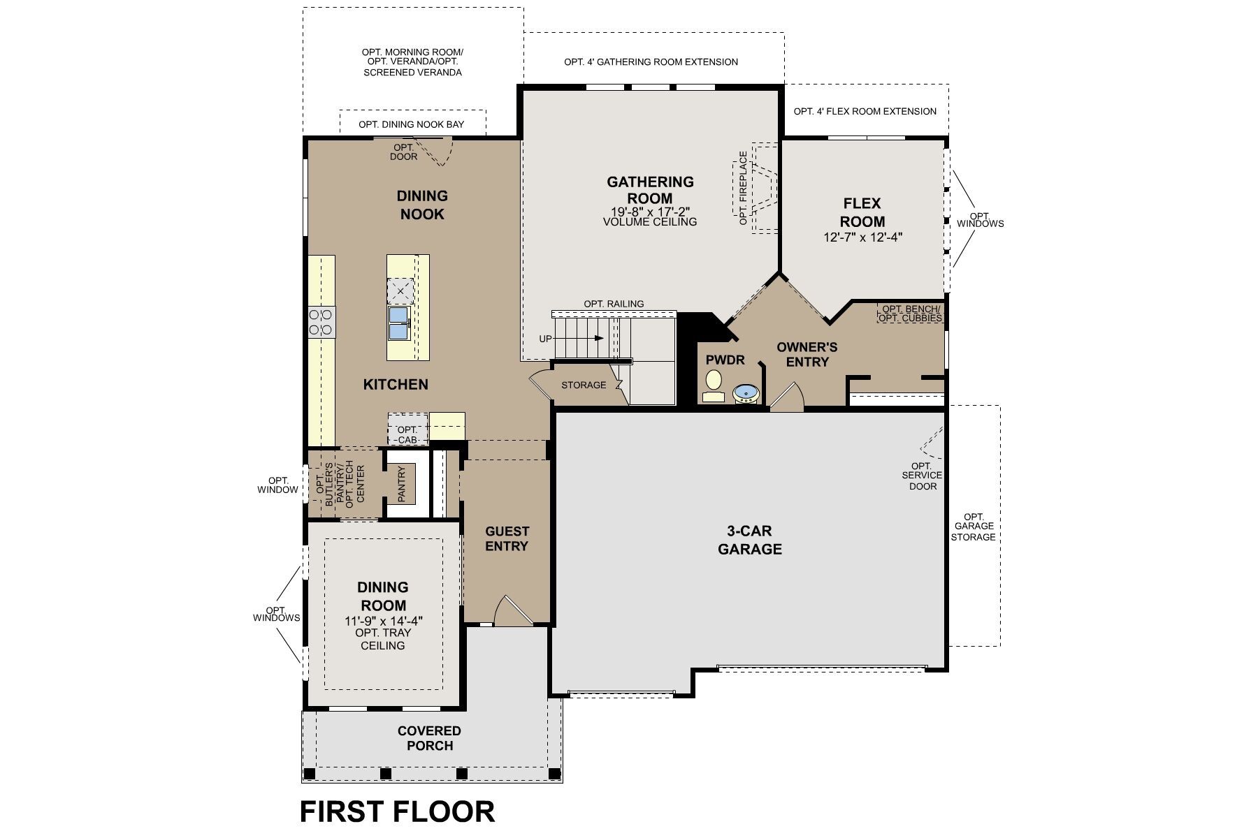 Ainsley II First Floor Options:Ainsley II First Floor Options