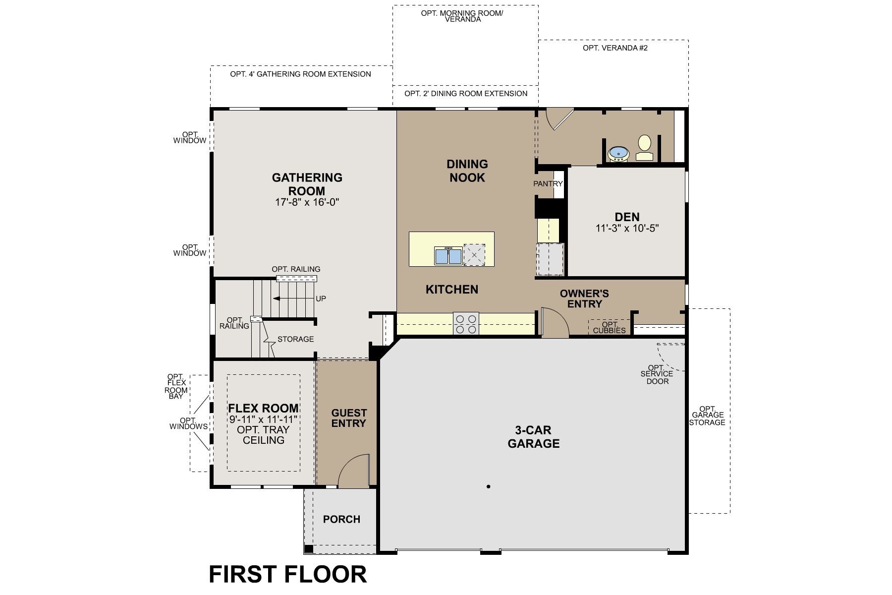 Drake First Floor Options:Drake First Floor Options