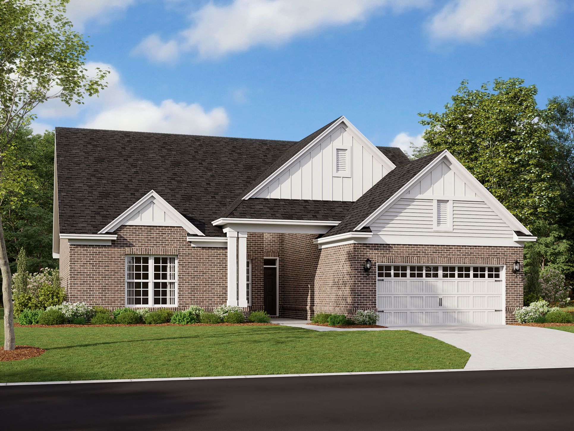 Kentmore Elevation B with Optional Brick:Kentmore Elevation B with Optional Brick