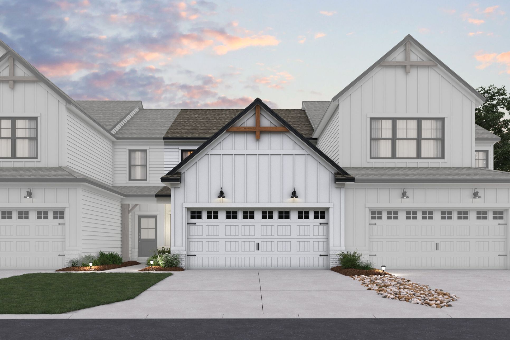 2-Story Farmhouse Elevation 3:2-Story Farmhouse Elevation 3