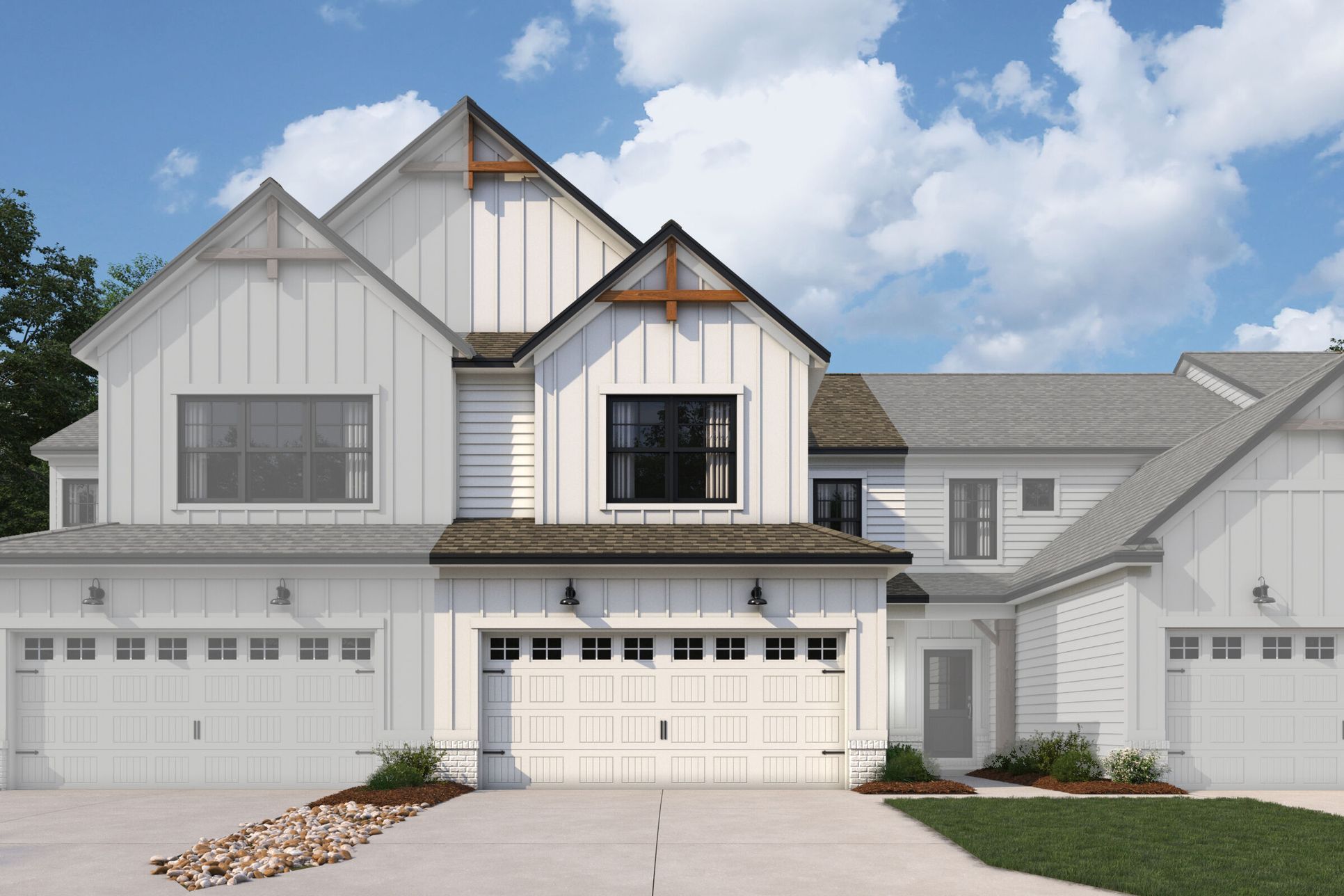 2-Story Farmhouse Elevation 3:2-Story Farmhouse Elevation 3