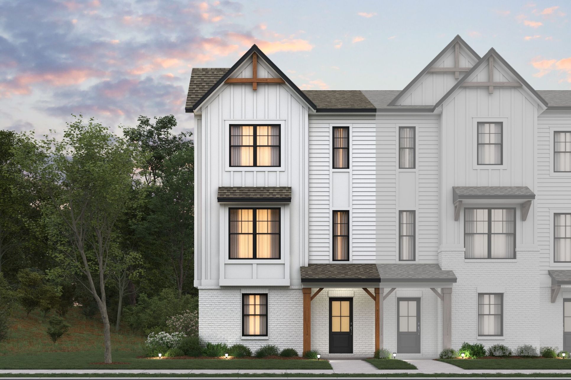 3 Story Farmhouse Elevation 3:3 Story Farmhouse Elevation 3